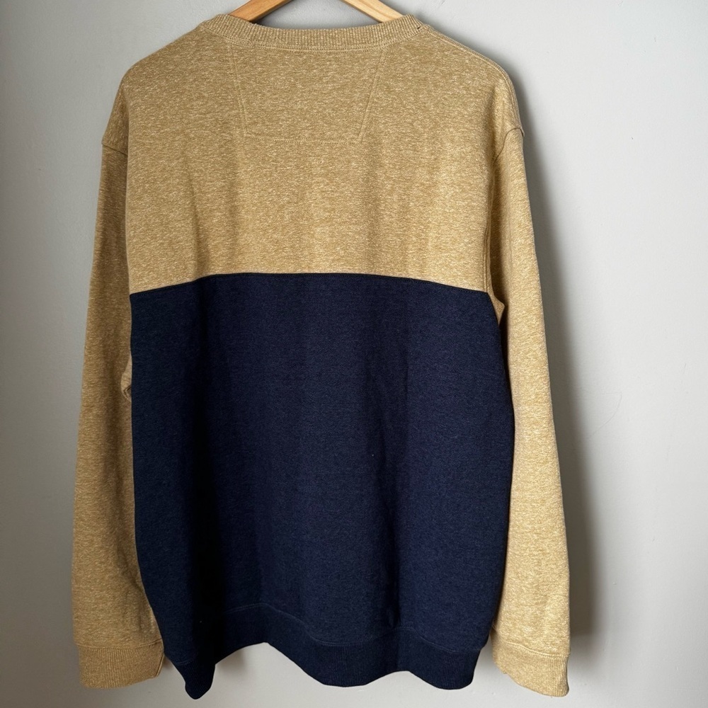 NWT- IZOD Advantage Performance quarter zip fleece sweater Sz XL Heathered Camel - Picture 3 of 8